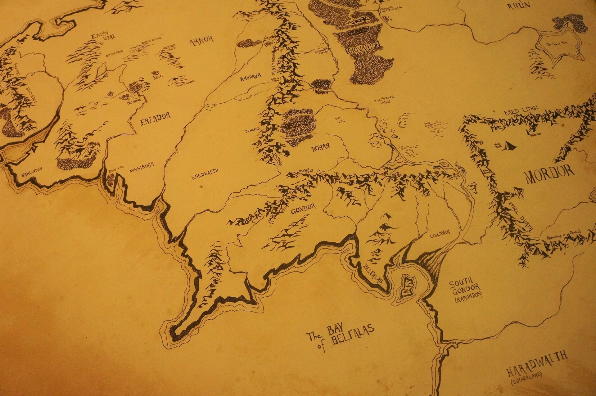 Middle Earth Map High Resolution Wallpapers