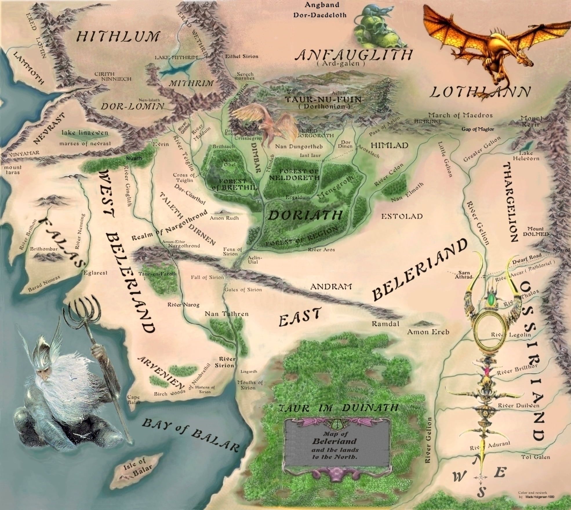 Middle Earth Map High Resolution Wallpapers