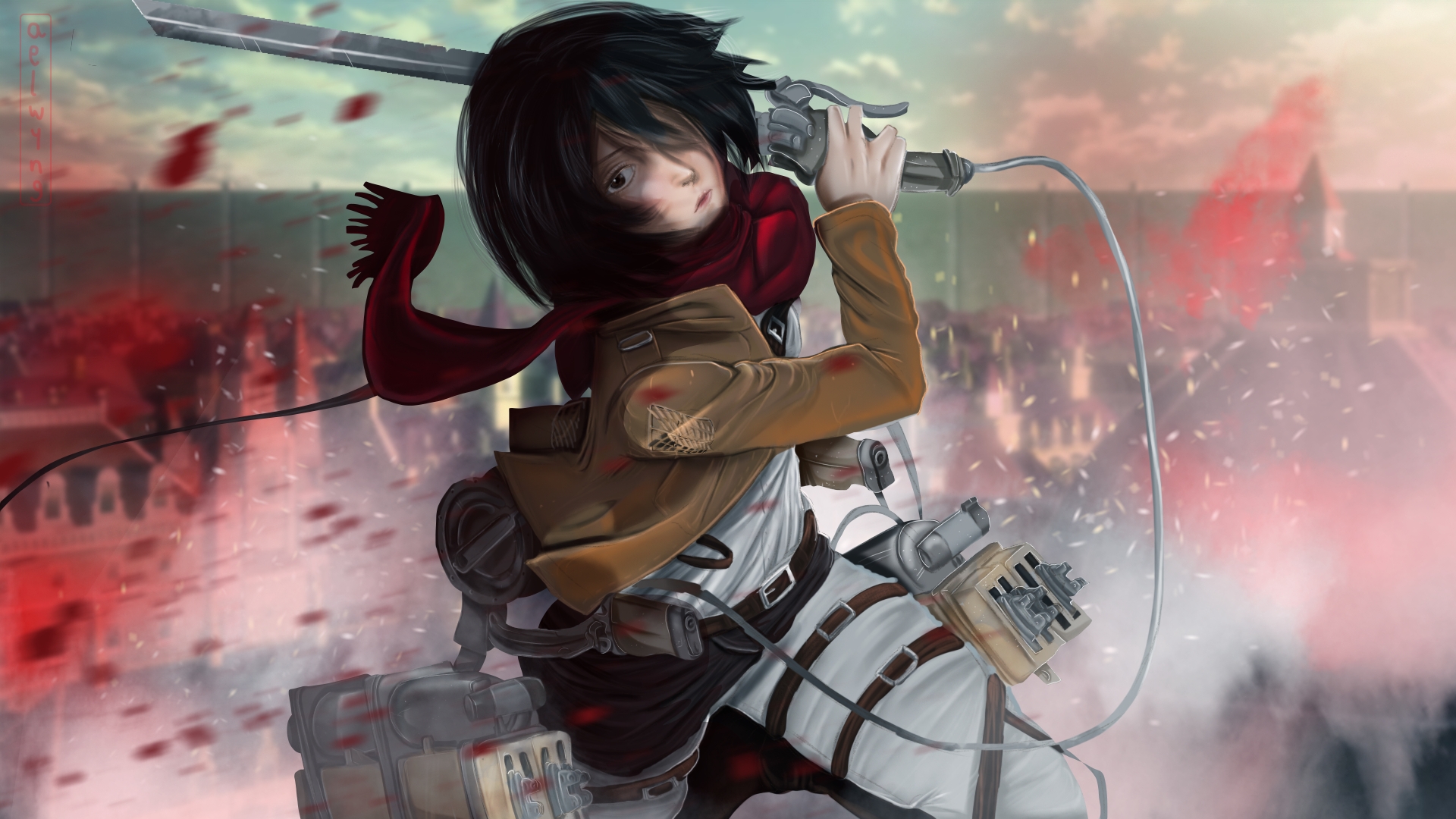 Mikasa Ackerman Art Wallpapers