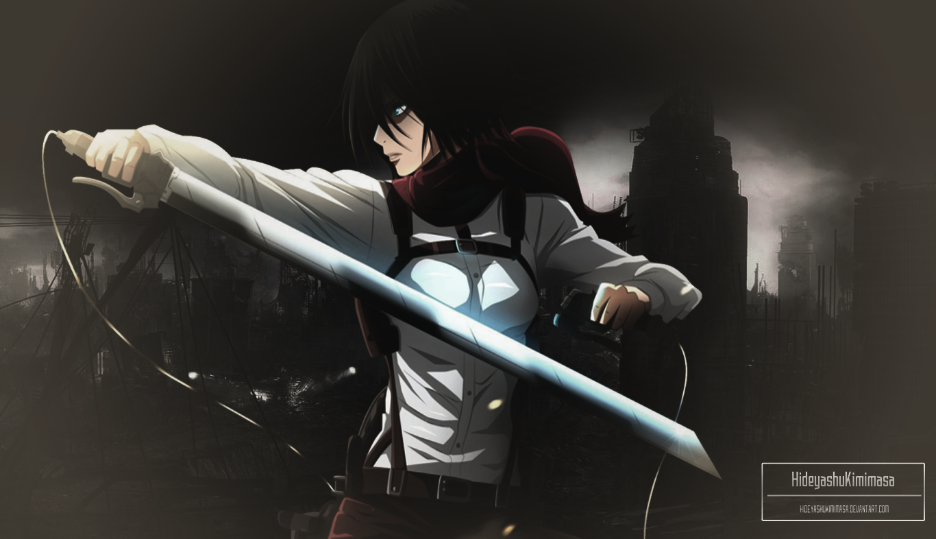 Mikasa Ackerman With Sword Wallpapers