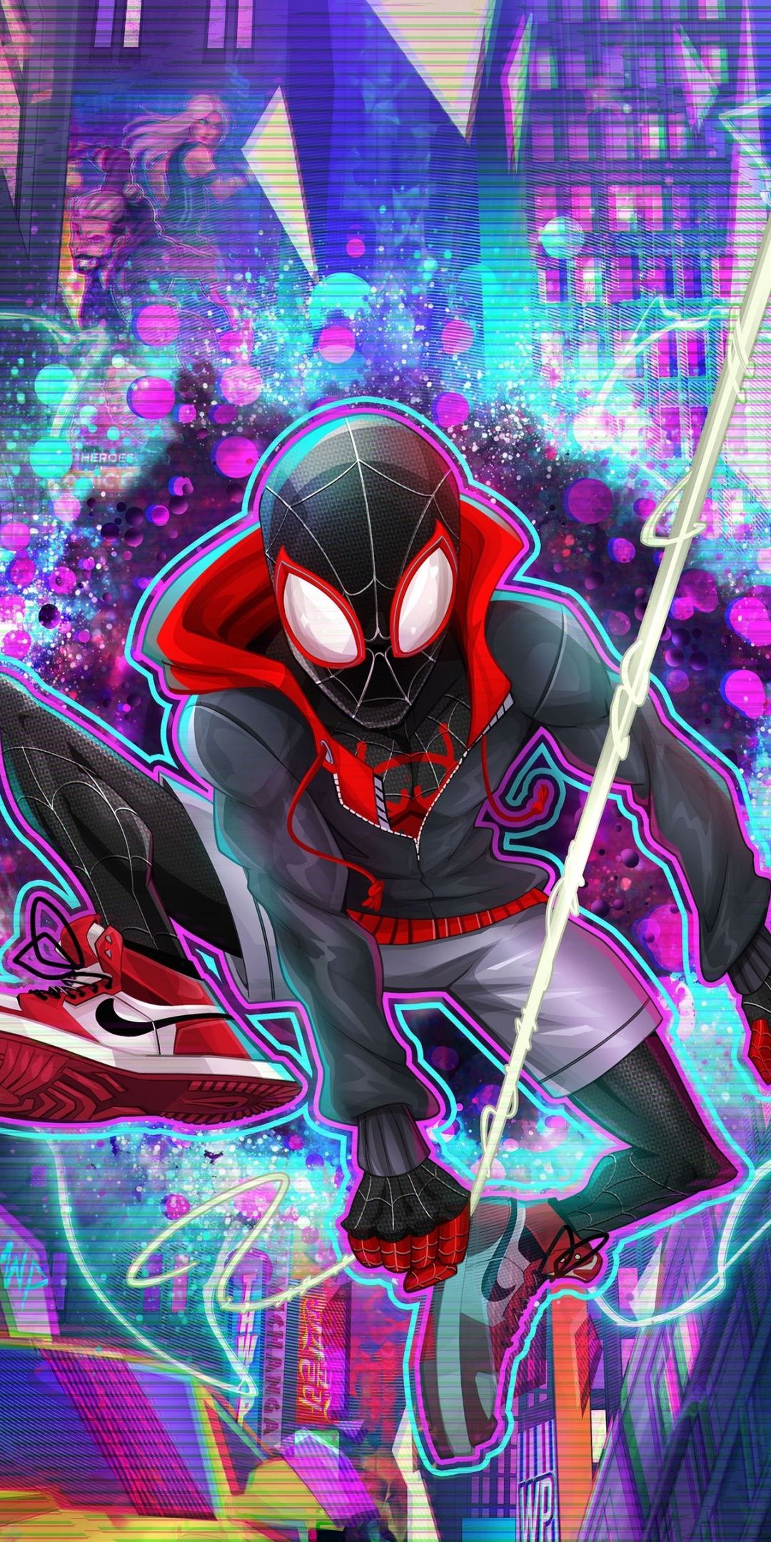 Miles Morales Cartoon Art Wallpapers