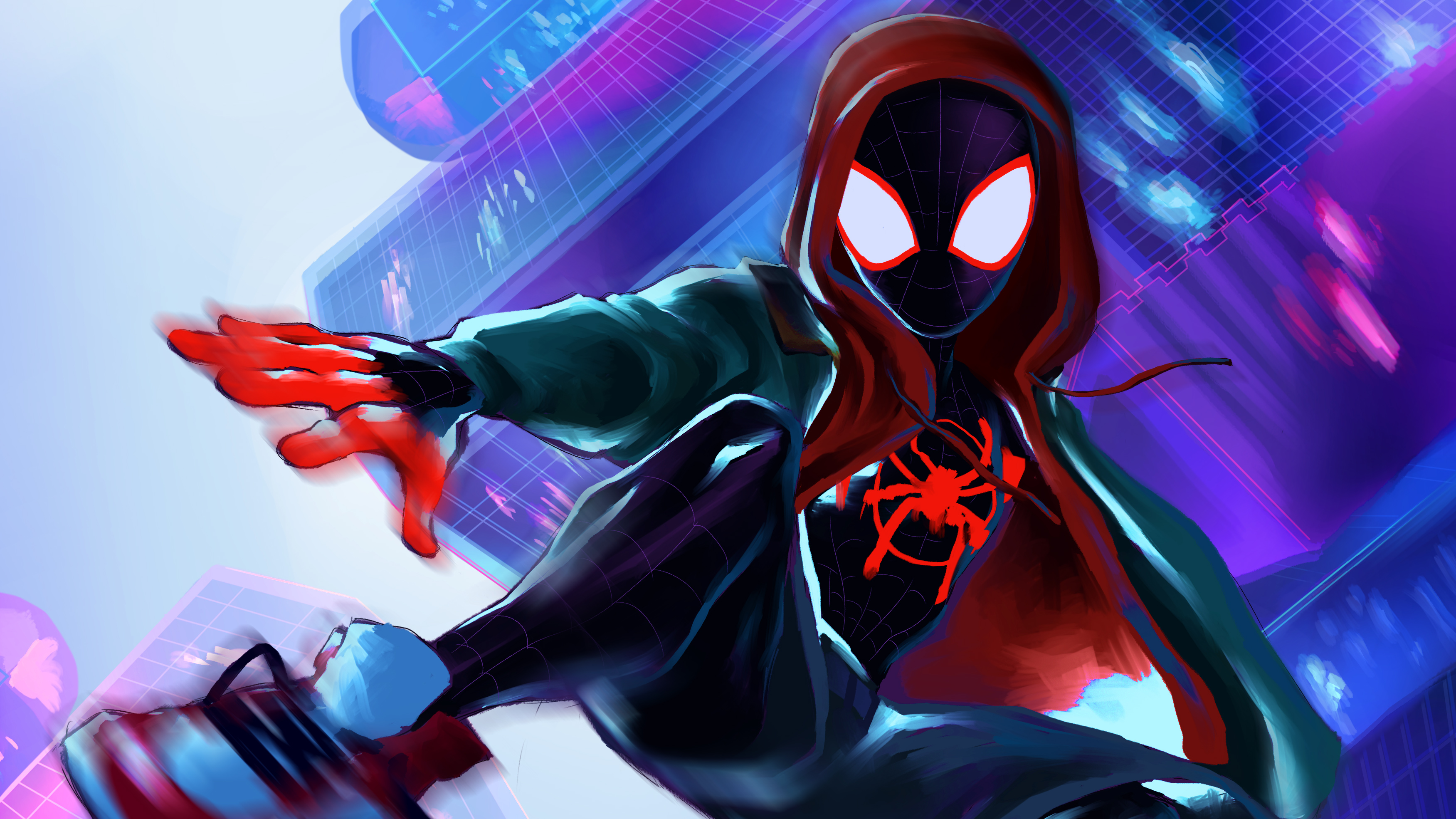 Miles Morales Cartoon Art Wallpapers