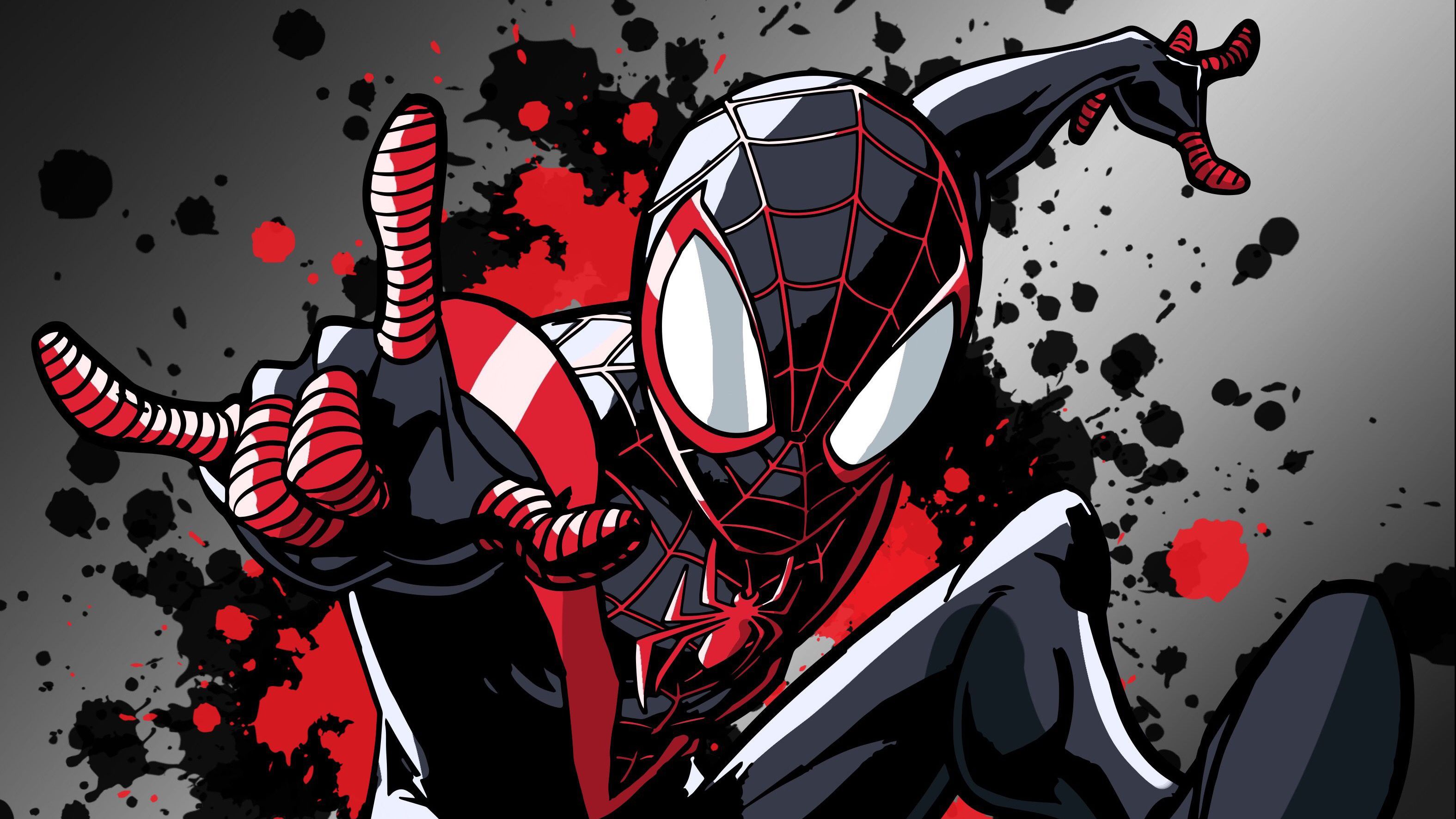 Miles Morales Cartoon Art Wallpapers