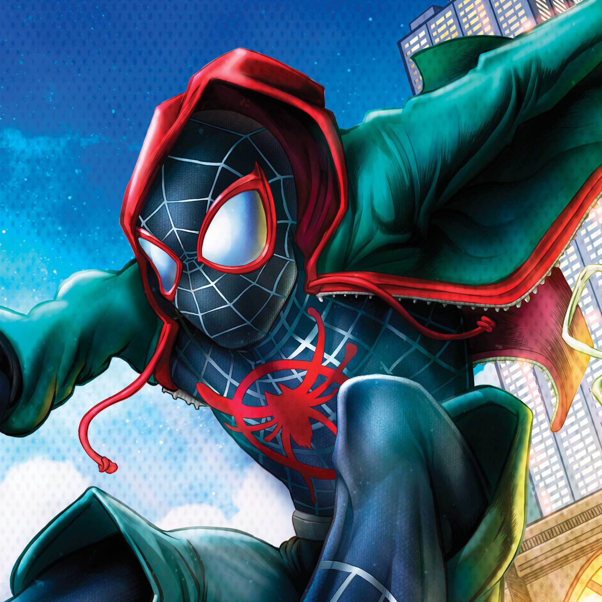 Miles Morales Cartoon Art Wallpapers