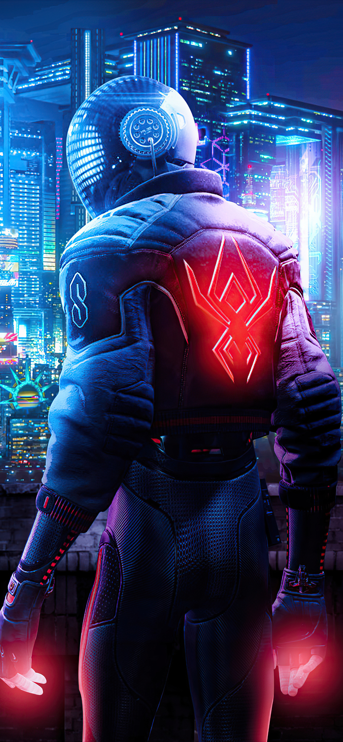 Miles Morales Cyberpunk Spiderman Wallpapers