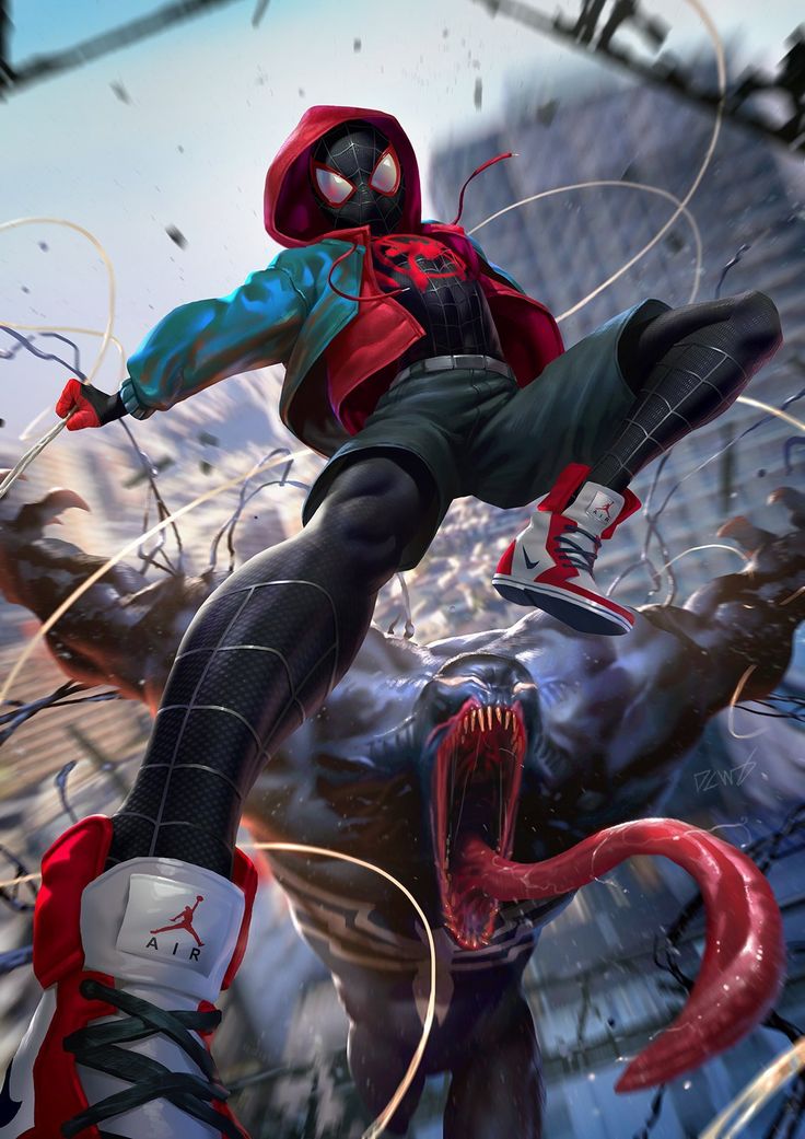 Miles Morales Cyberpunk Spiderman Wallpapers