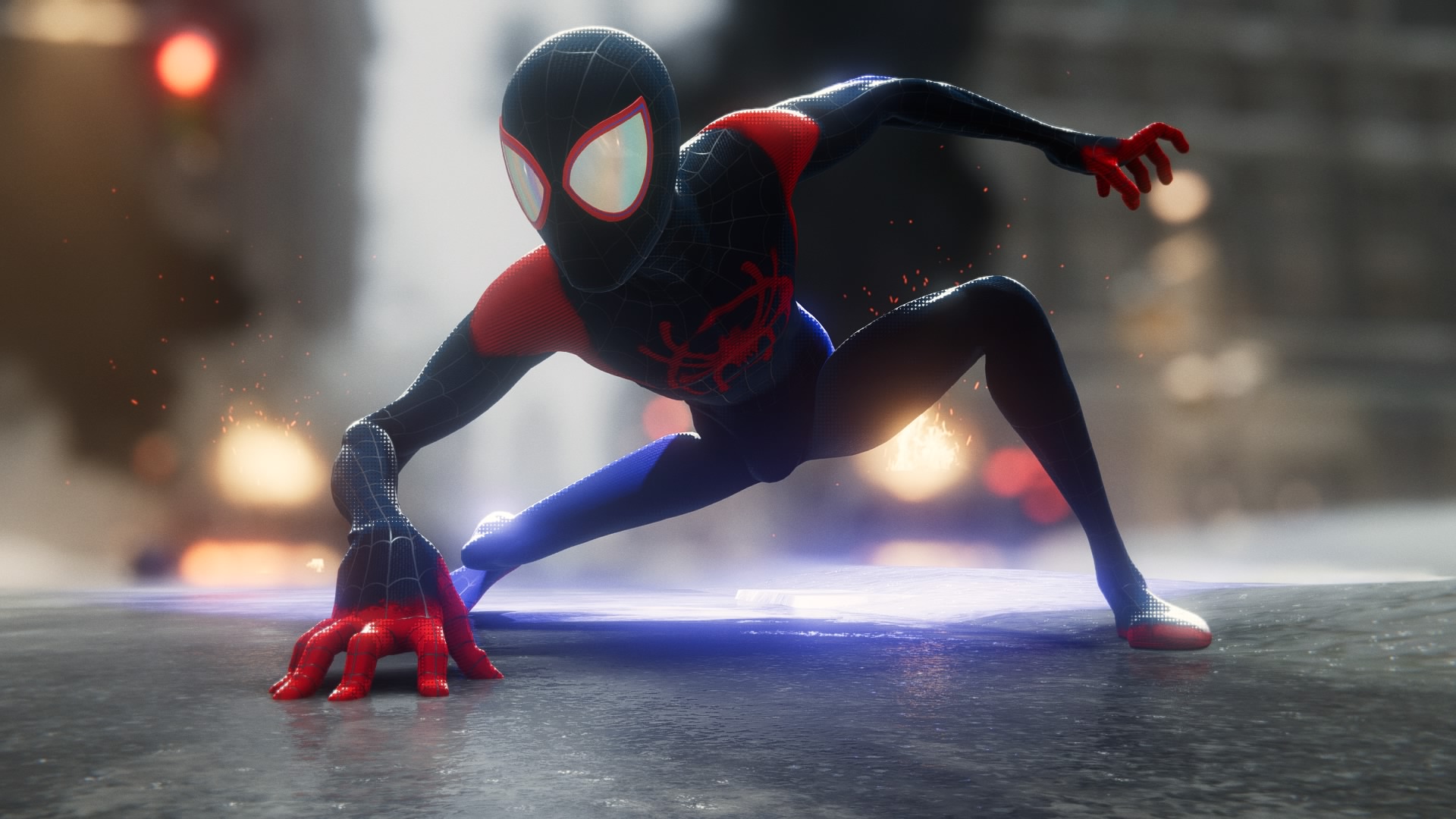 Miles Morales Cyberpunk Spiderman Wallpapers