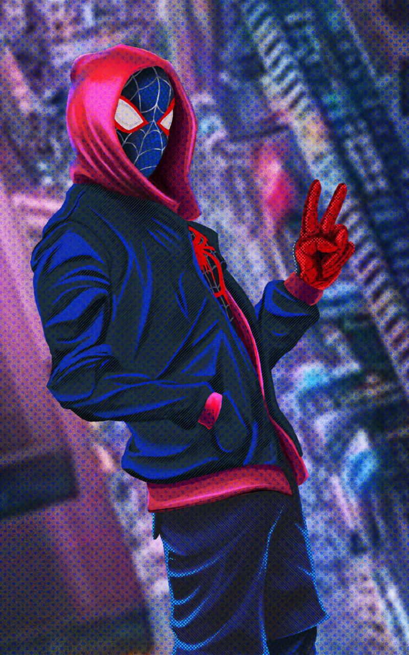 Miles Morales Hoodie Wallpapers