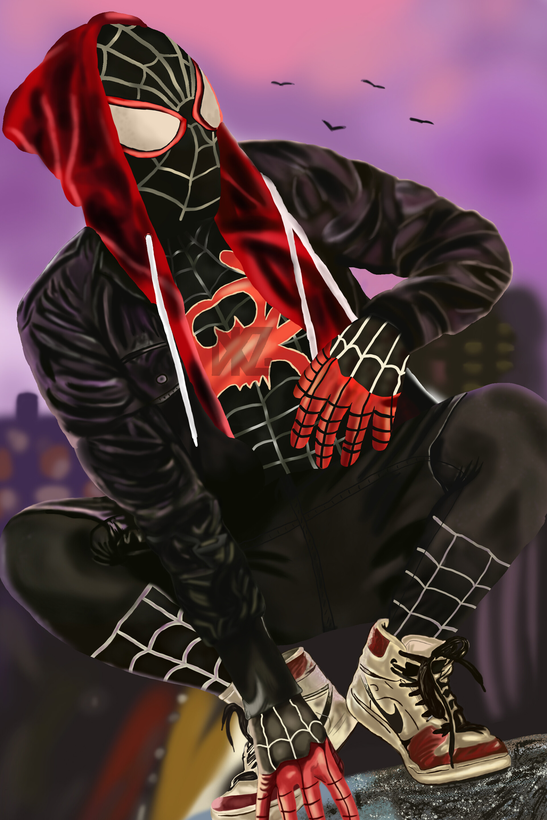 Miles Morales Hoodie Wallpapers