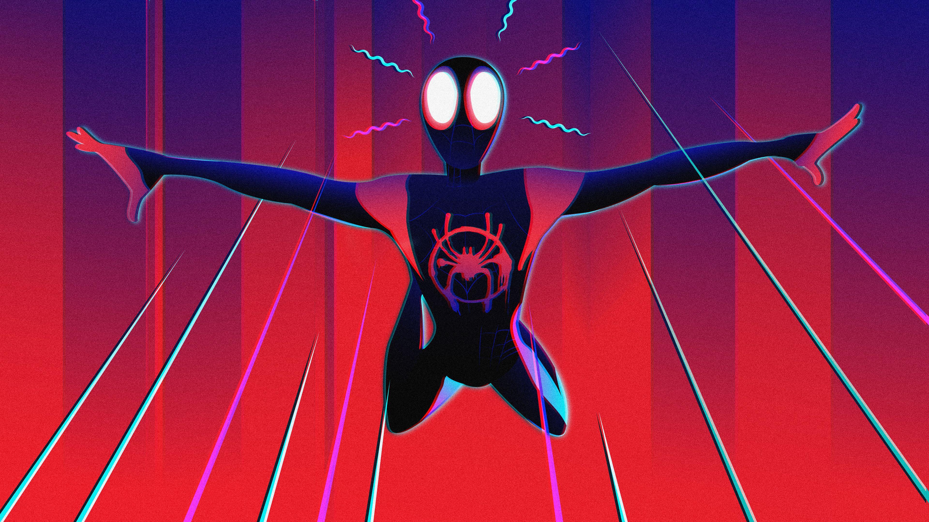 Miles Morales In Spider Man Into The Spider Verse Wallpapers