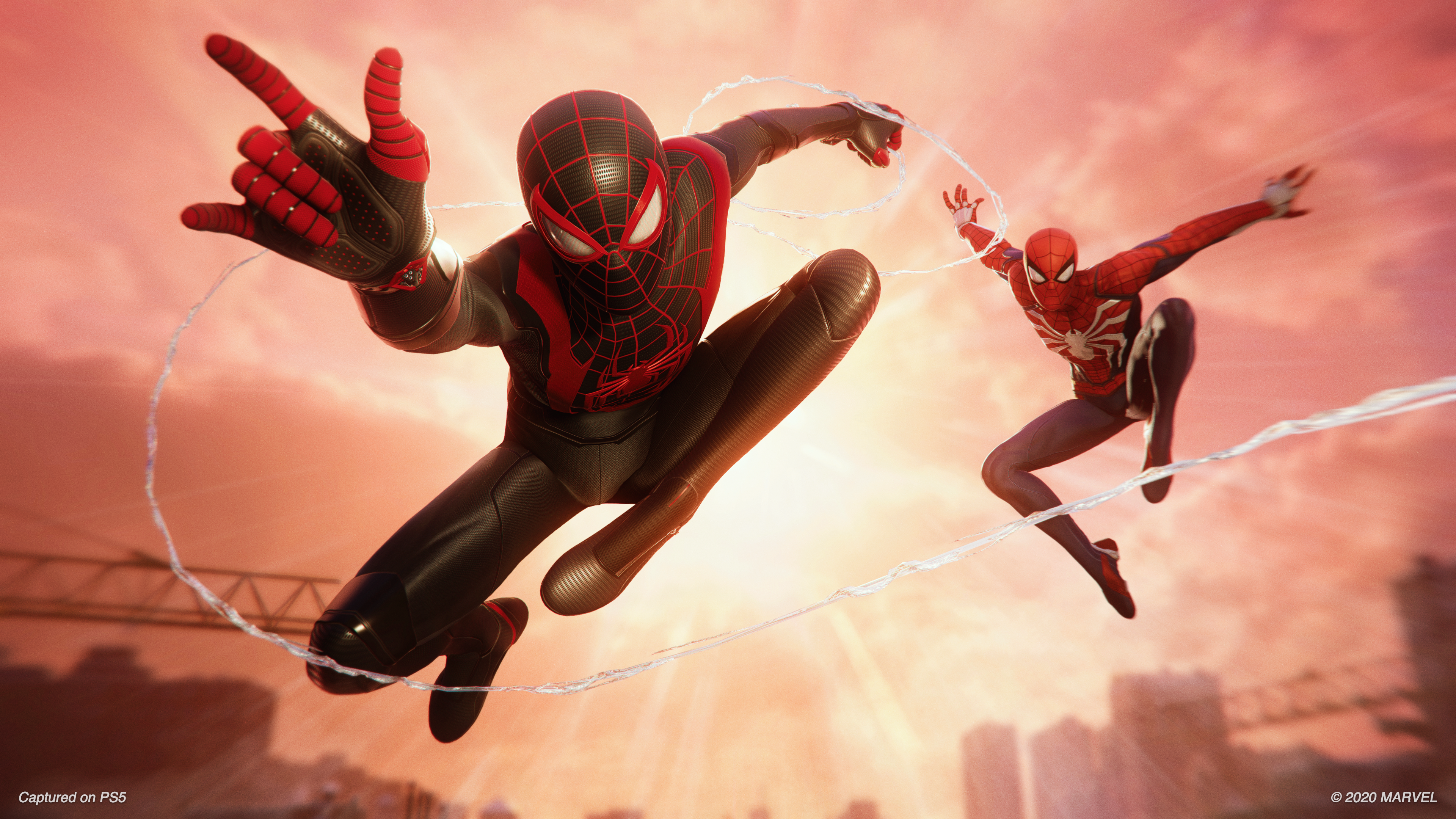 Miles Morales Spider-Man Fire Hand Wallpapers