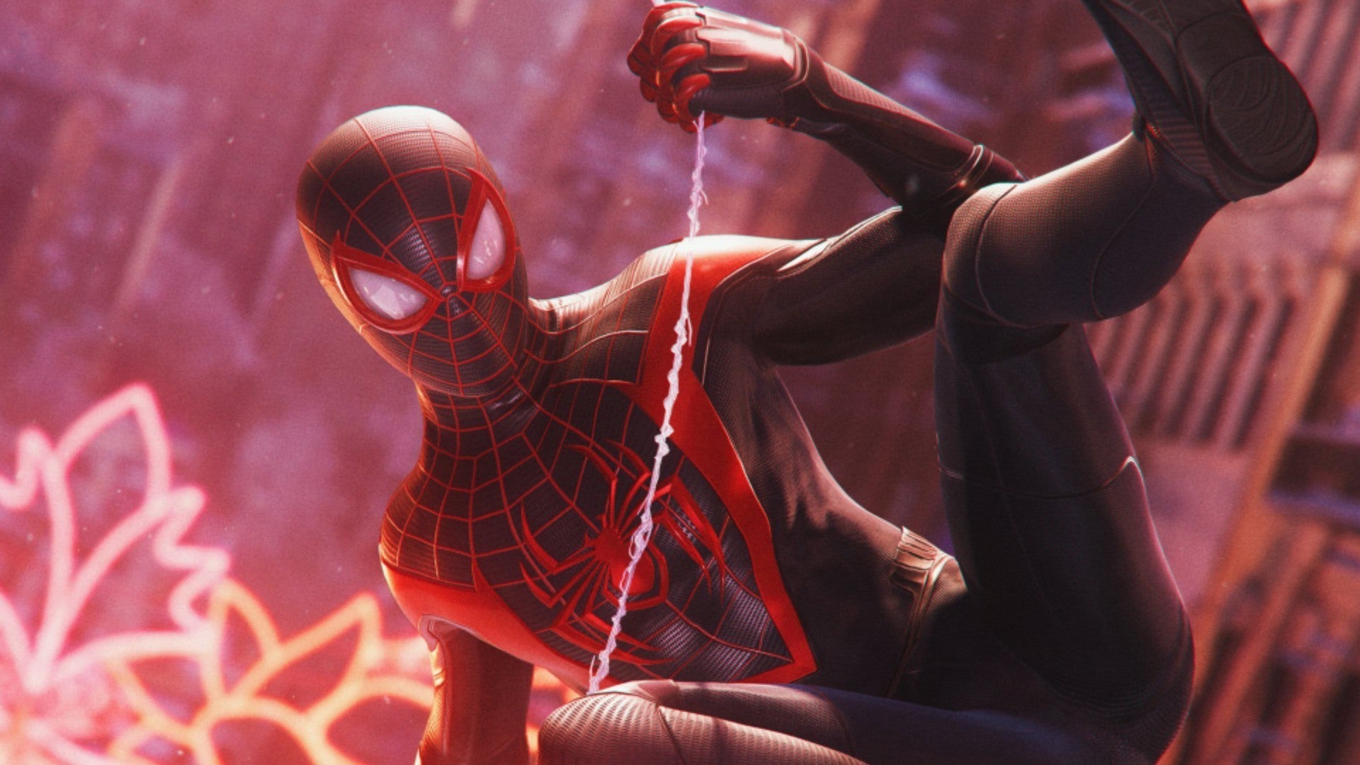 Miles Morales Spider-Man Fire Hand Wallpapers