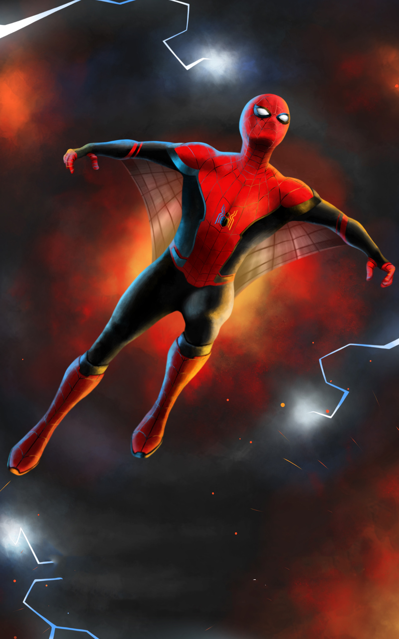 Miles Morales Spider Man Flying Wallpapers