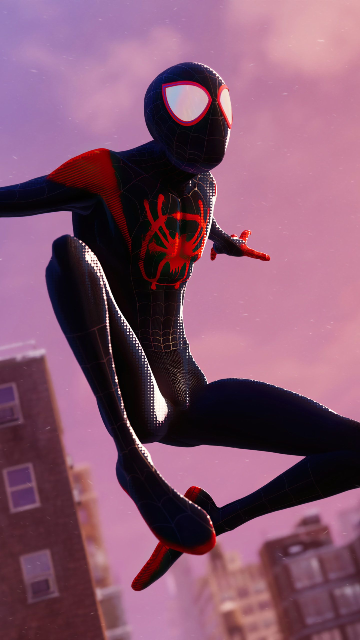 Miles Morales Spider-Man White Suit Wallpapers