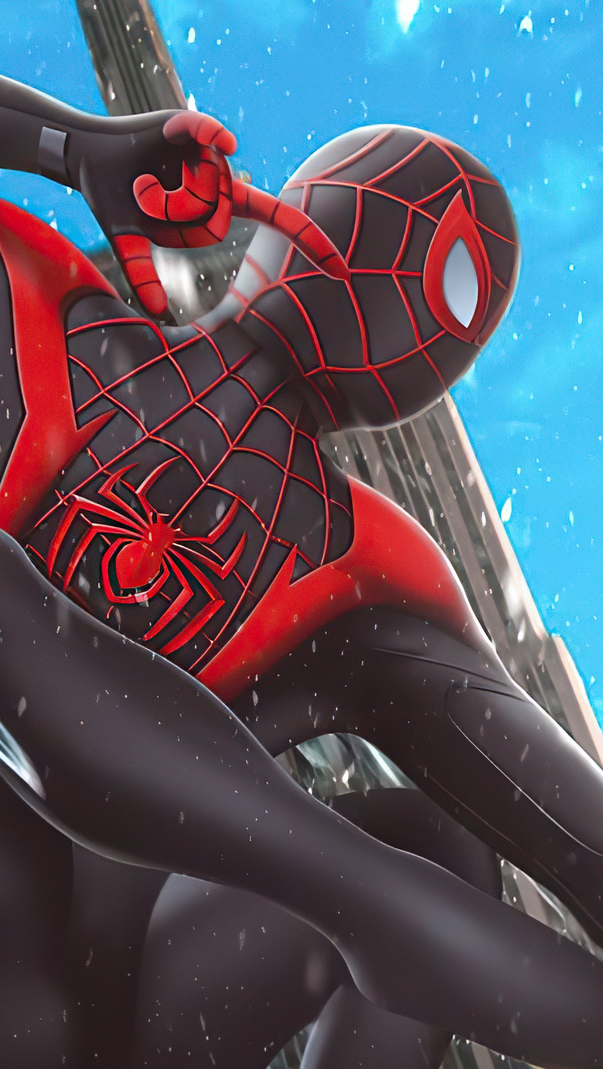 Miles Morales Spider-Man White Suit Wallpapers