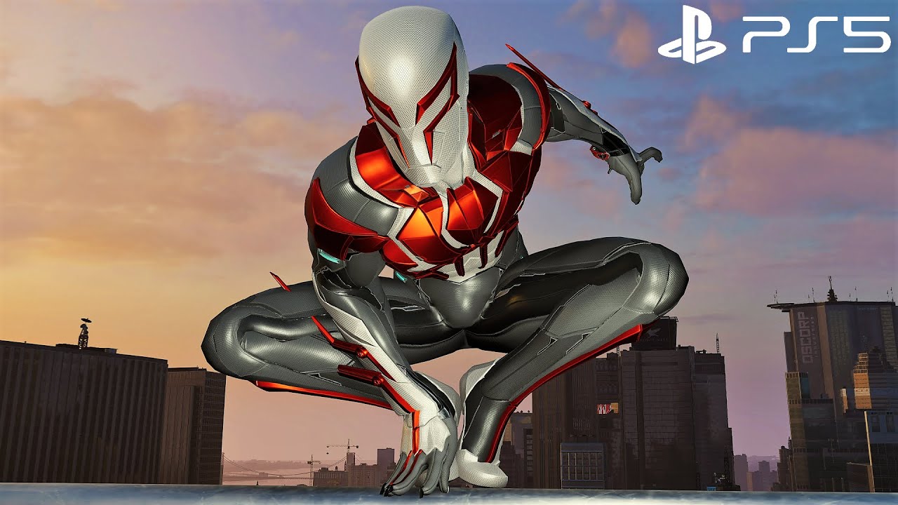 Miles Morales Spider-Man White Suit Wallpapers