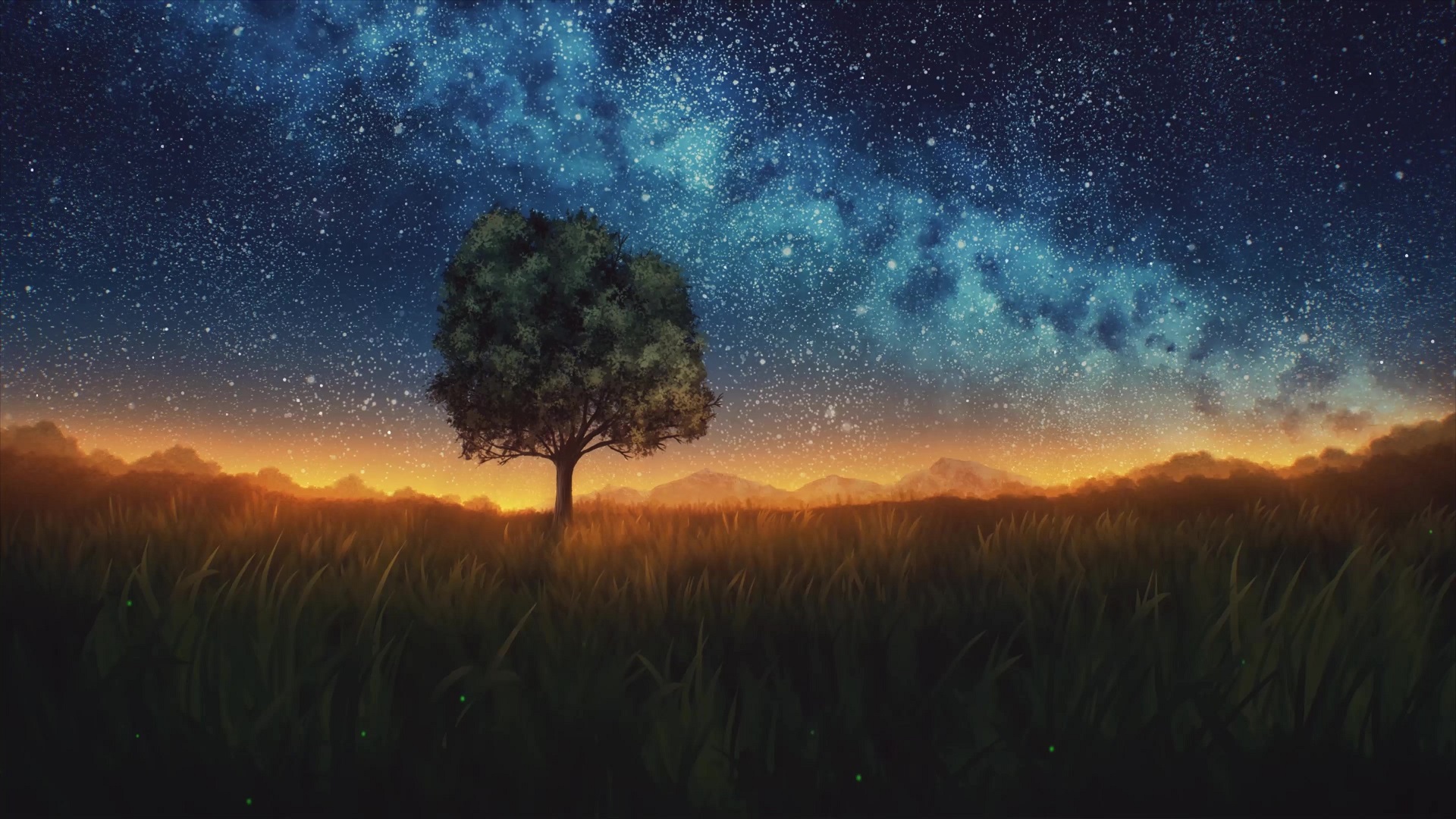 Milky Way Cool Hd Lonely Tree Wallpapers