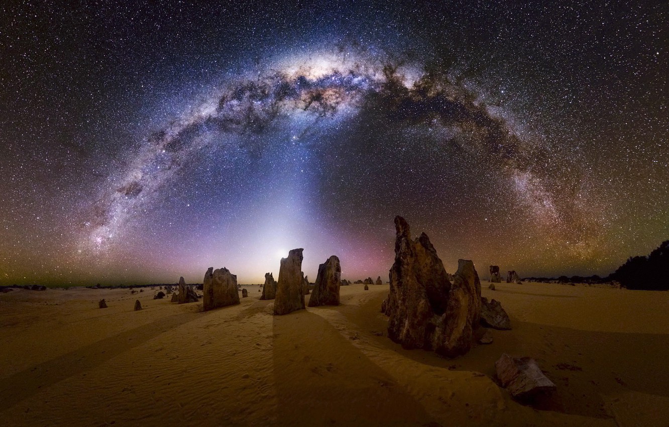 Milky Way Desert Wallpapers