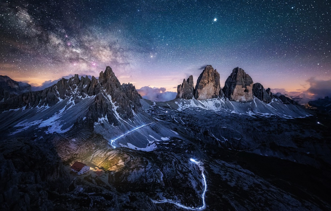 Milky Way Mountains Wallpapers