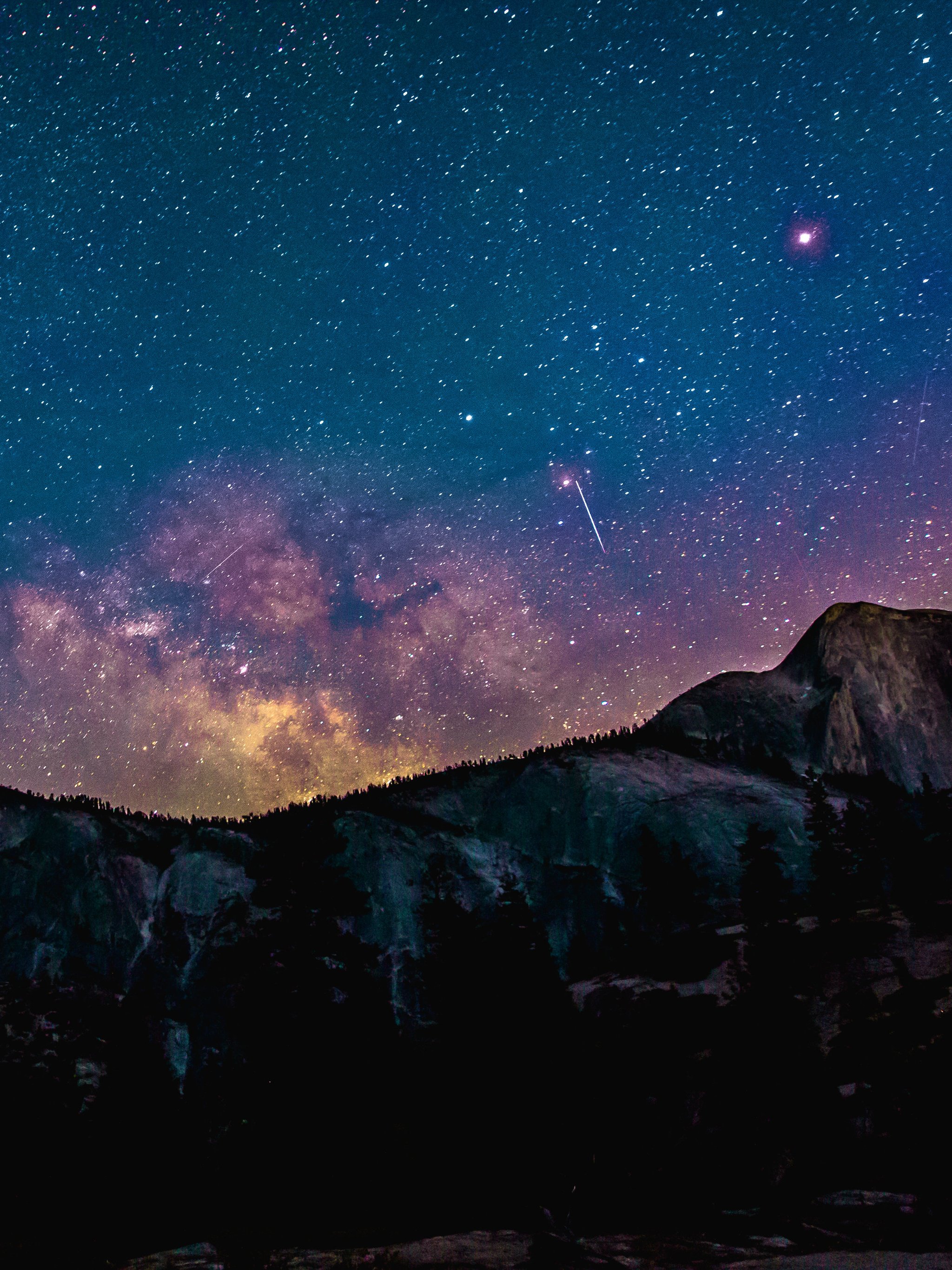 Milky Way Mountains Wallpapers