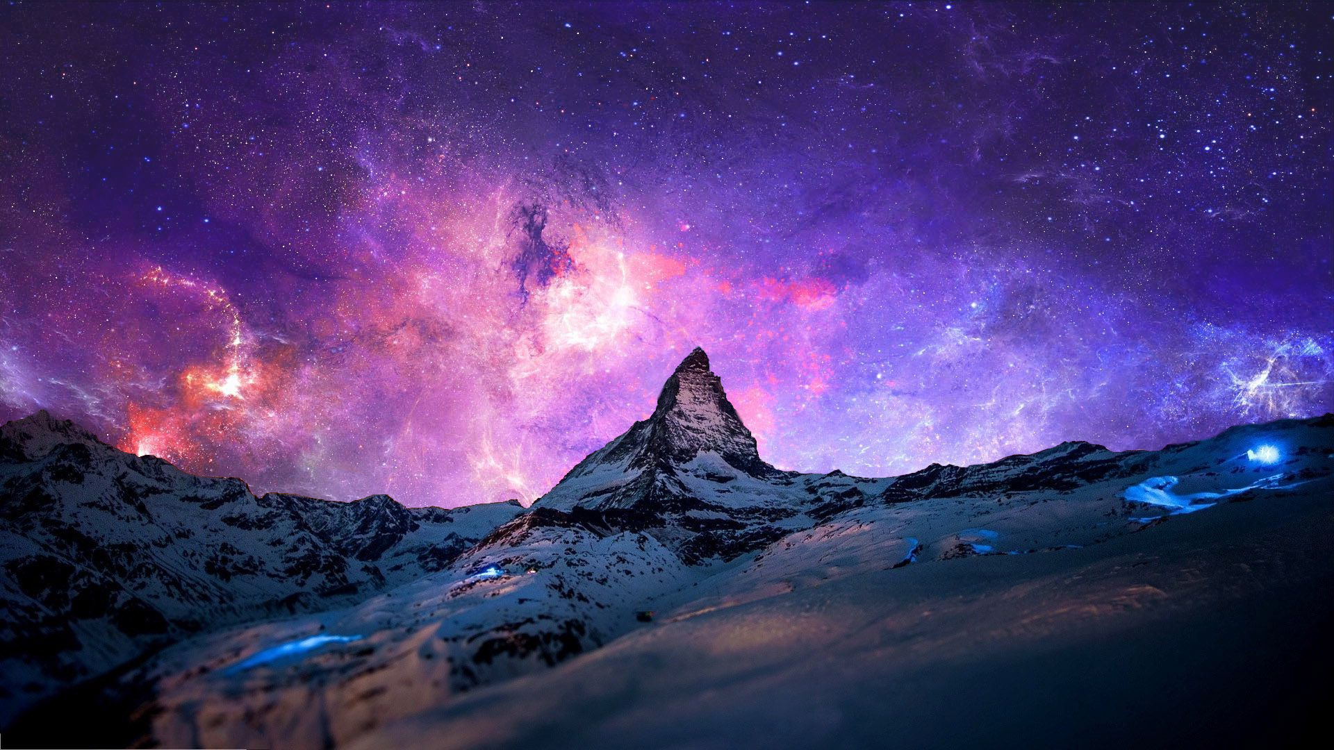 Milky Way Mountains Wallpapers