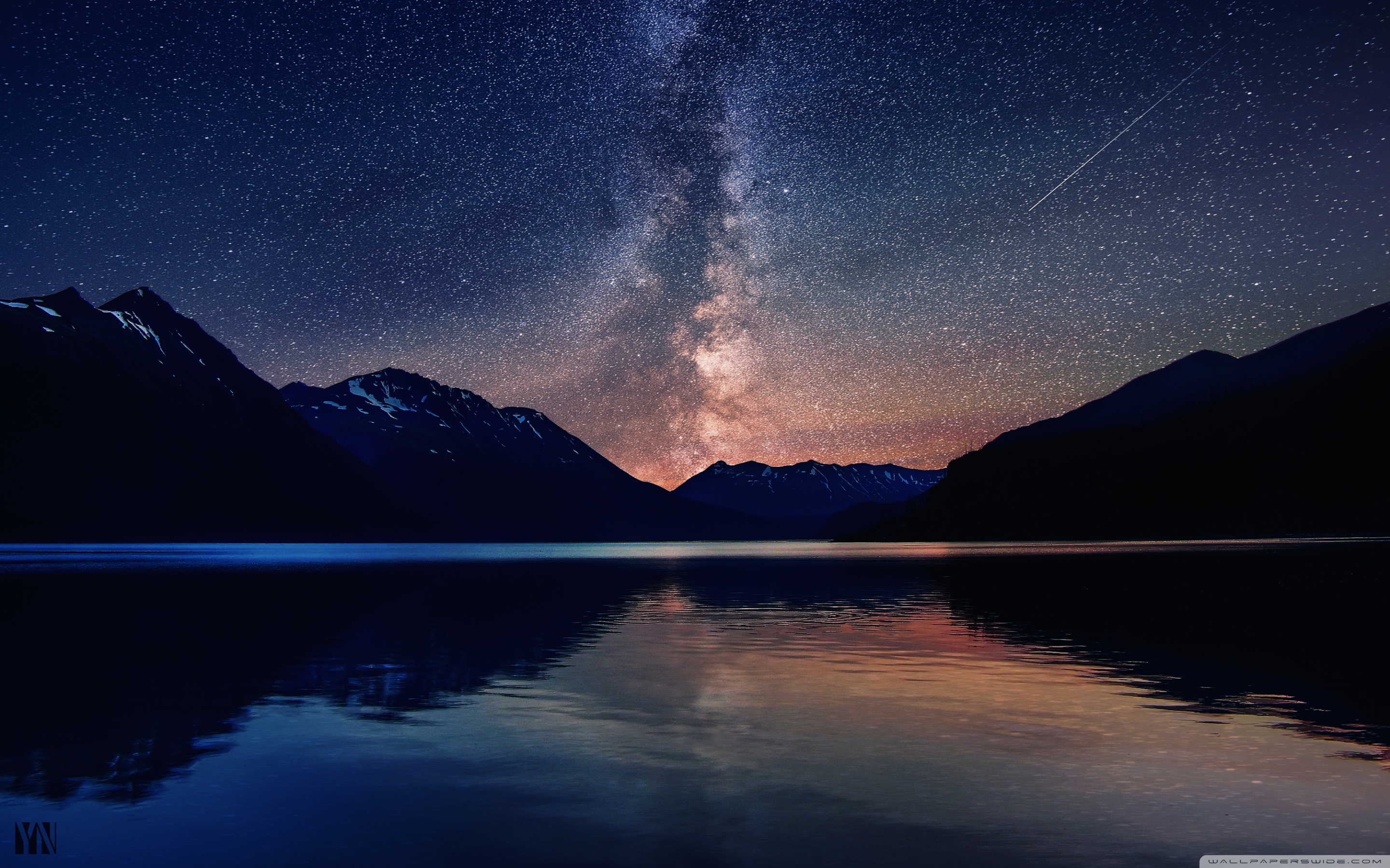 Milky Way Mountains Wallpapers