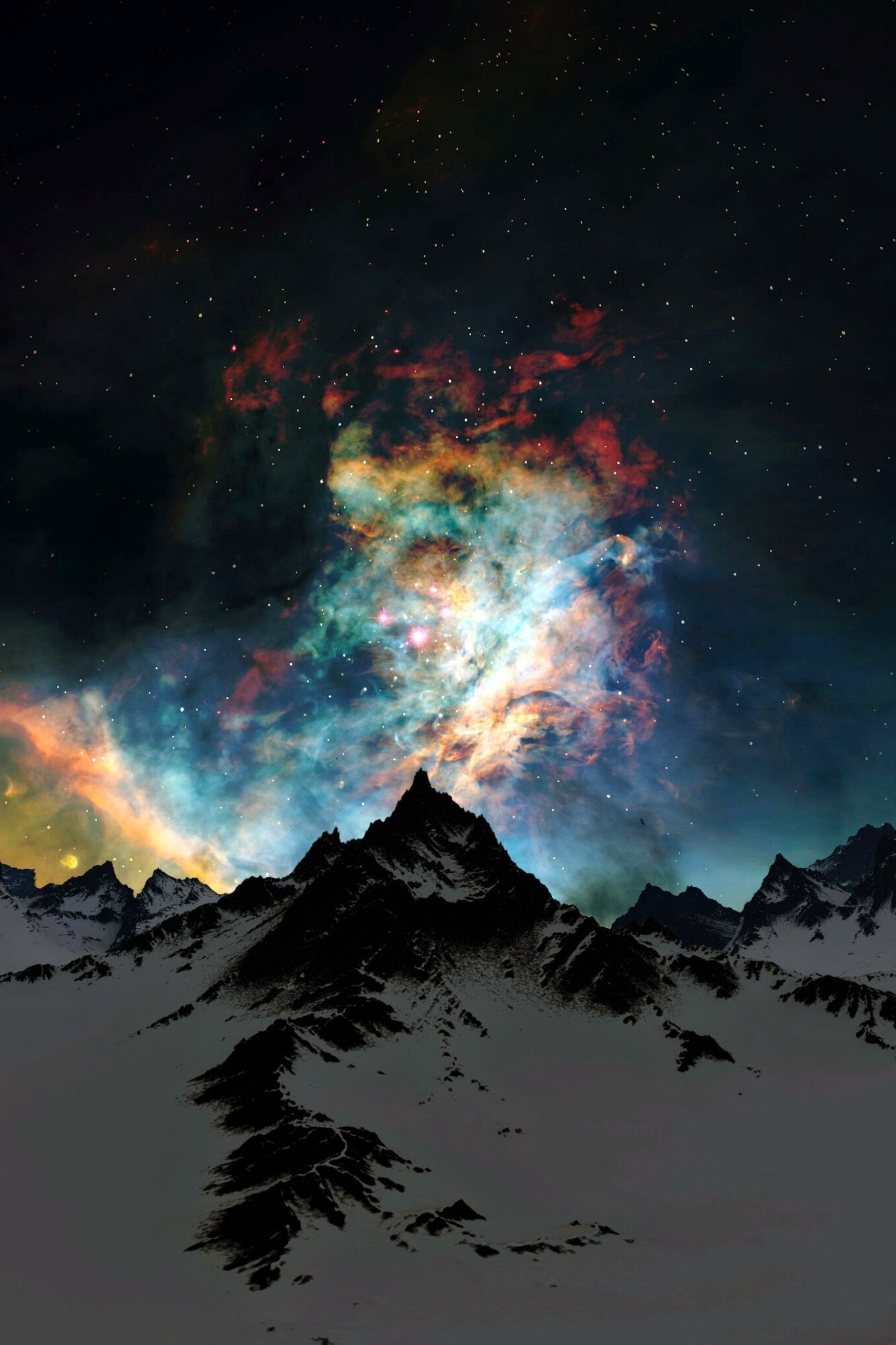Milky Way Mountains Wallpapers
