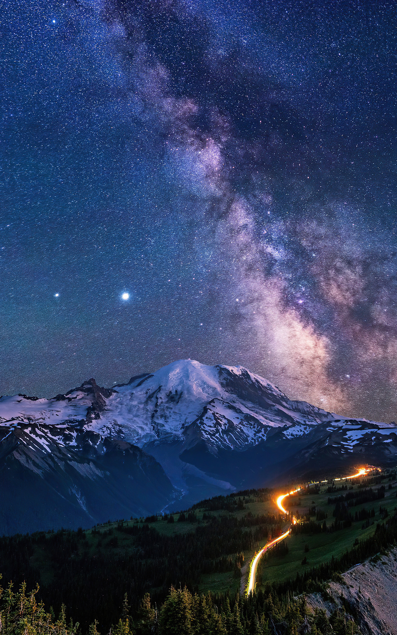 Milky Way Mountains Wallpapers