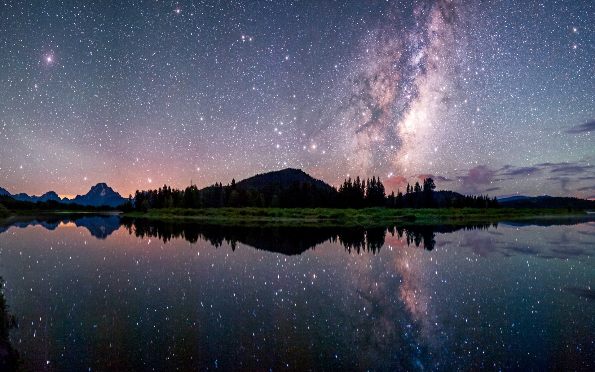 Milky Way Mountains Wallpapers