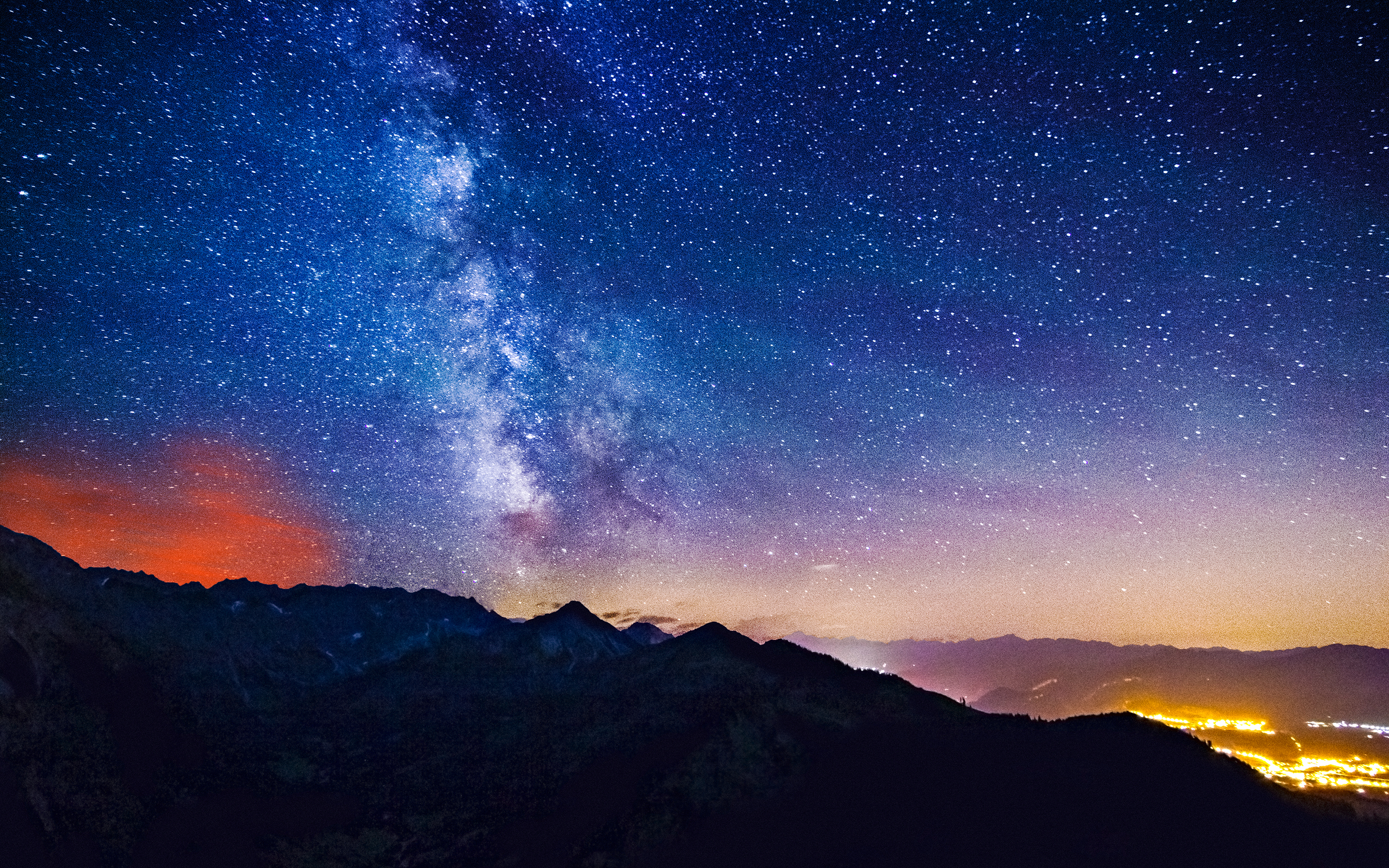 Milky Way Mountains Wallpapers