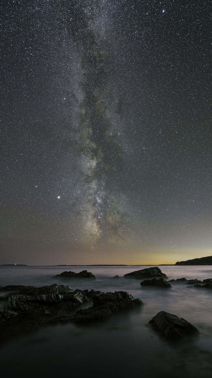 Milky Way Over Otter Cliffs Wallpapers