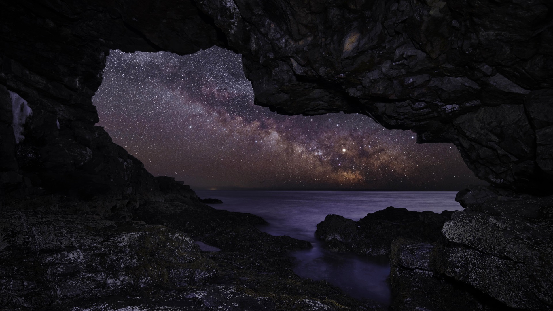 Milky Way Over Otter Cliffs Wallpapers