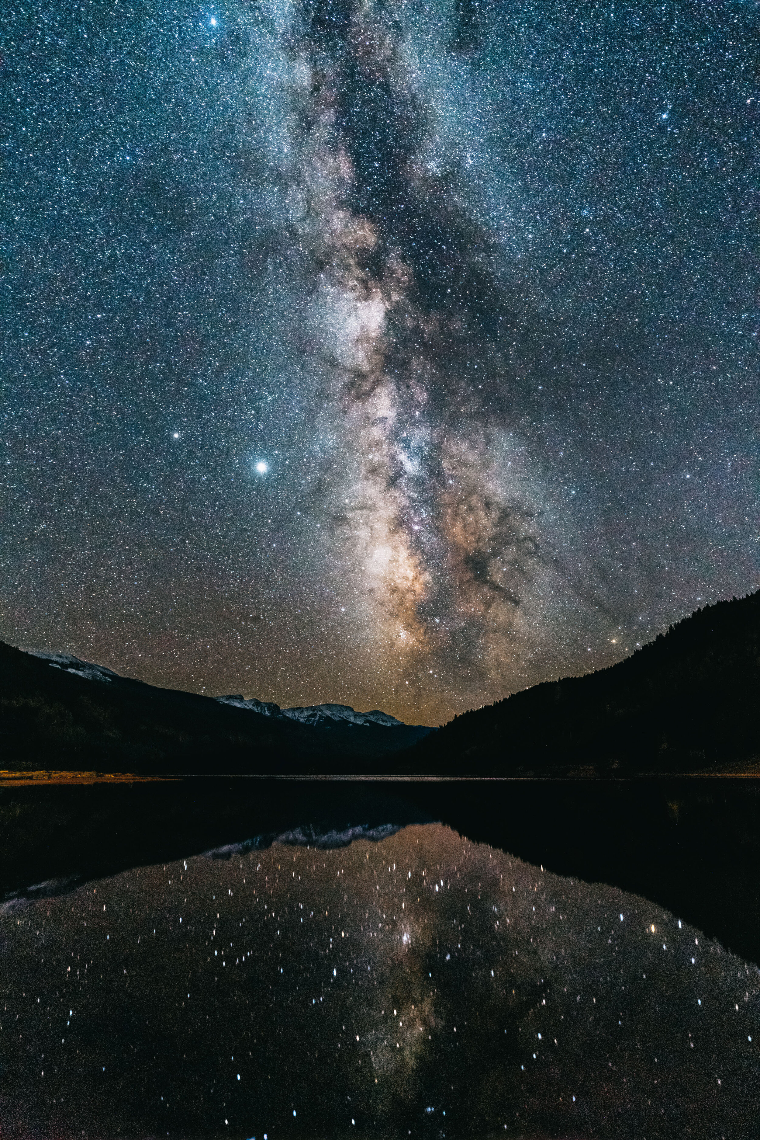 Milky Way Reflection Lake Wallpapers