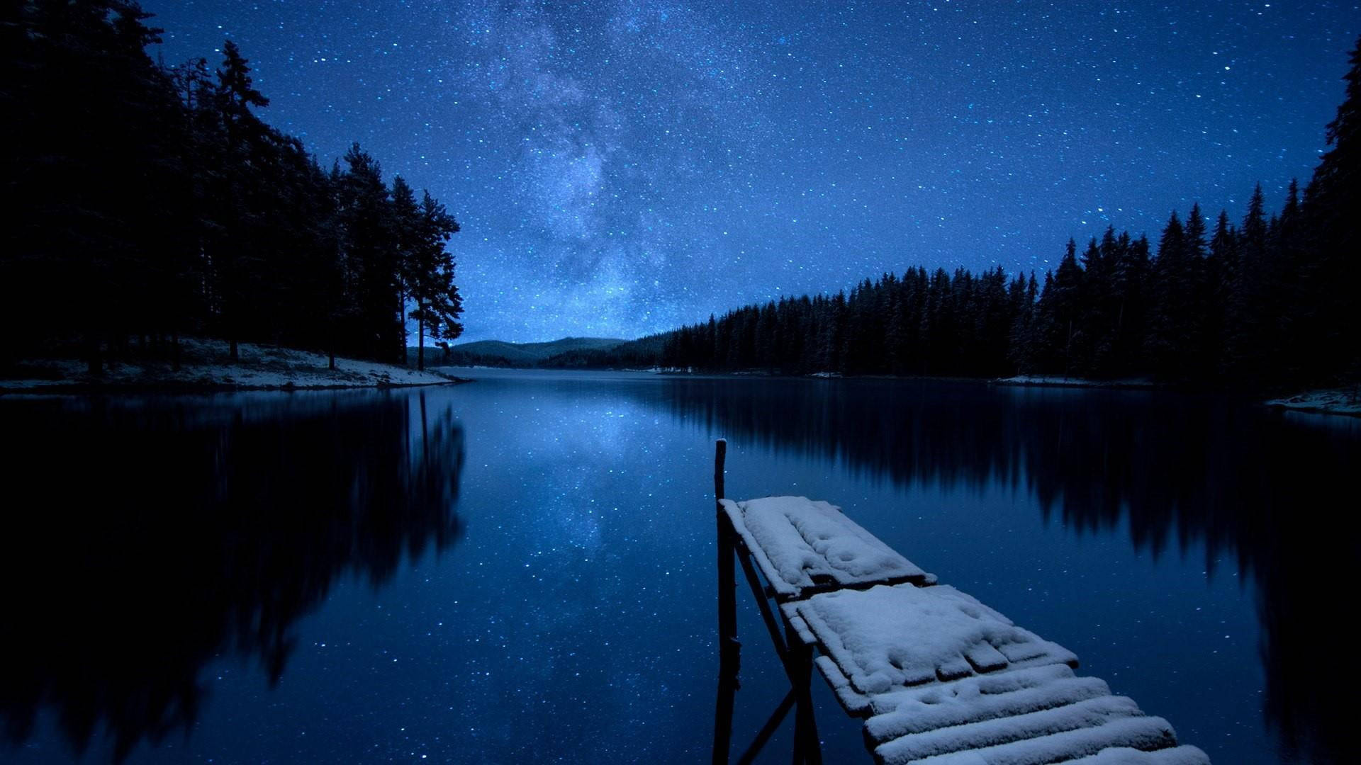 Milky Way Reflection Lake Wallpapers