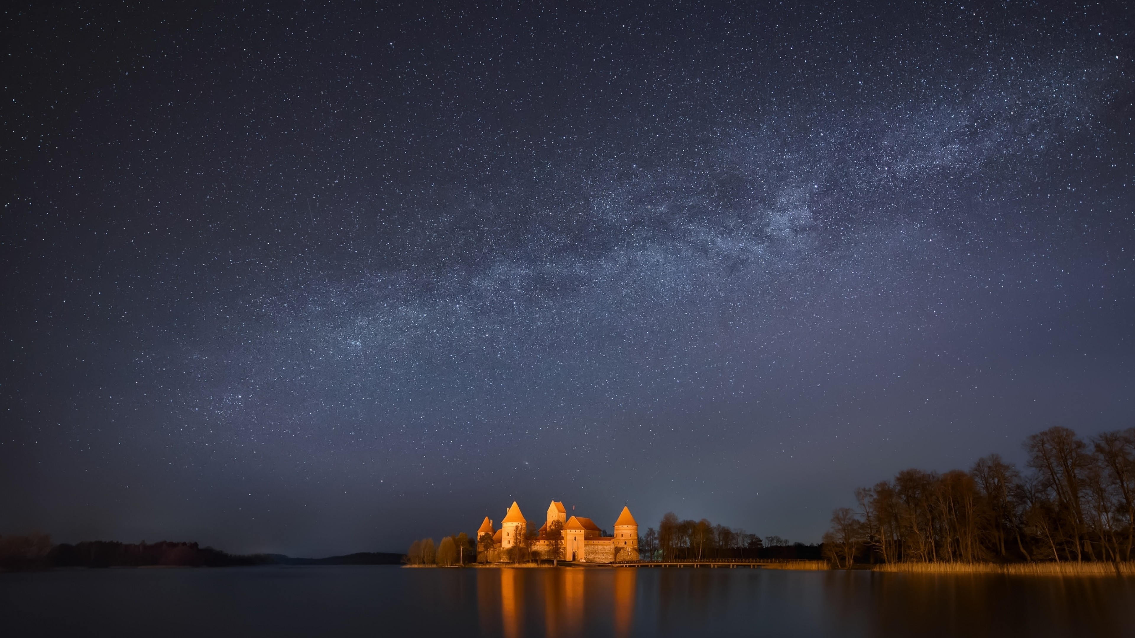 Milky Way Reflection Lake Wallpapers