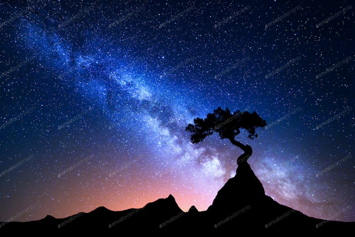 Milky Way Starry Sky Landscape Wallpapers