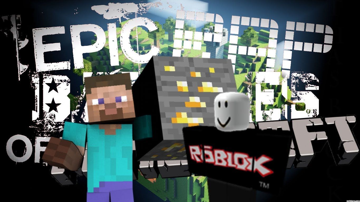 minecraft and roblox Wallpapers