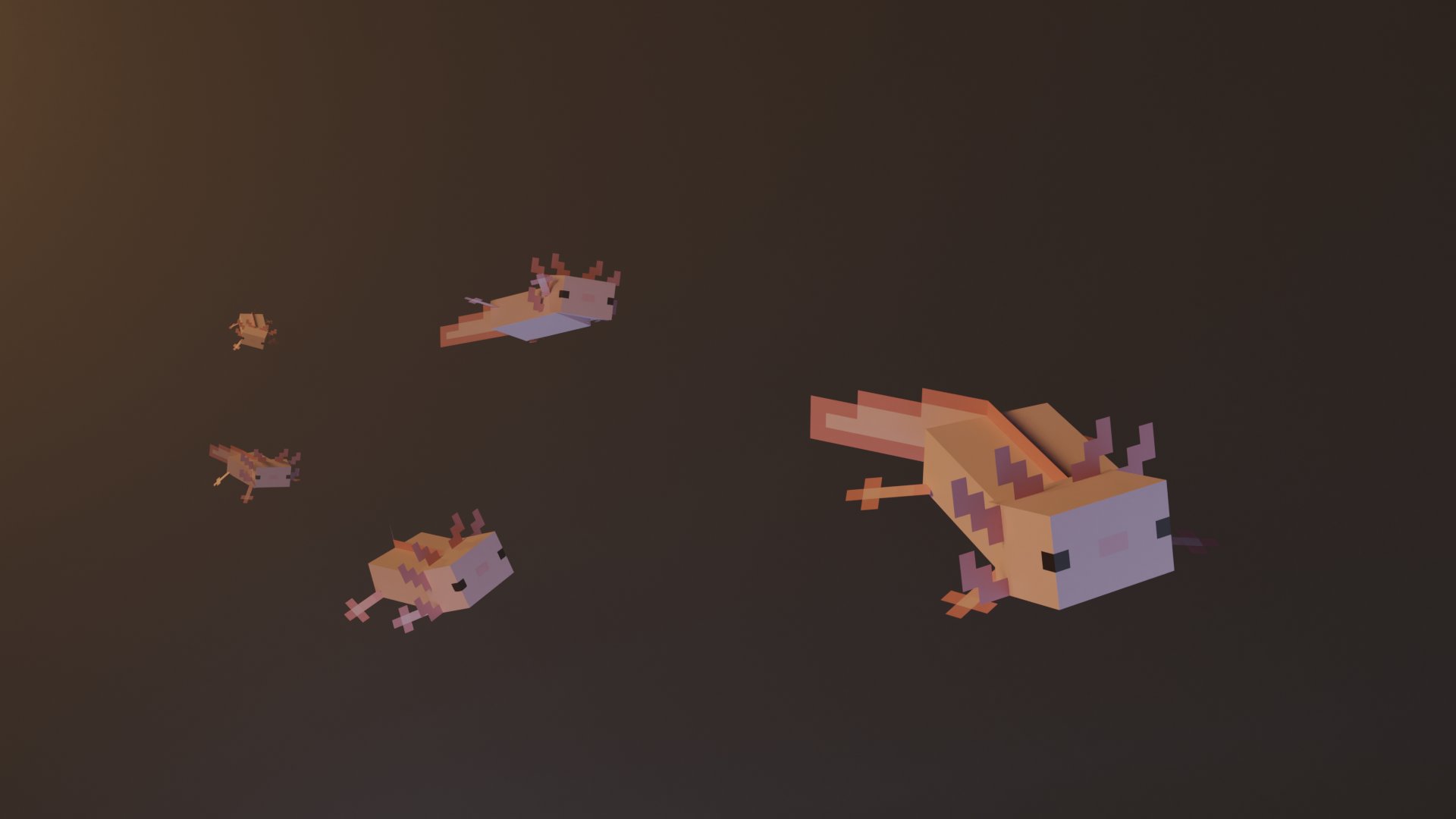 minecraft axolotl Wallpapers