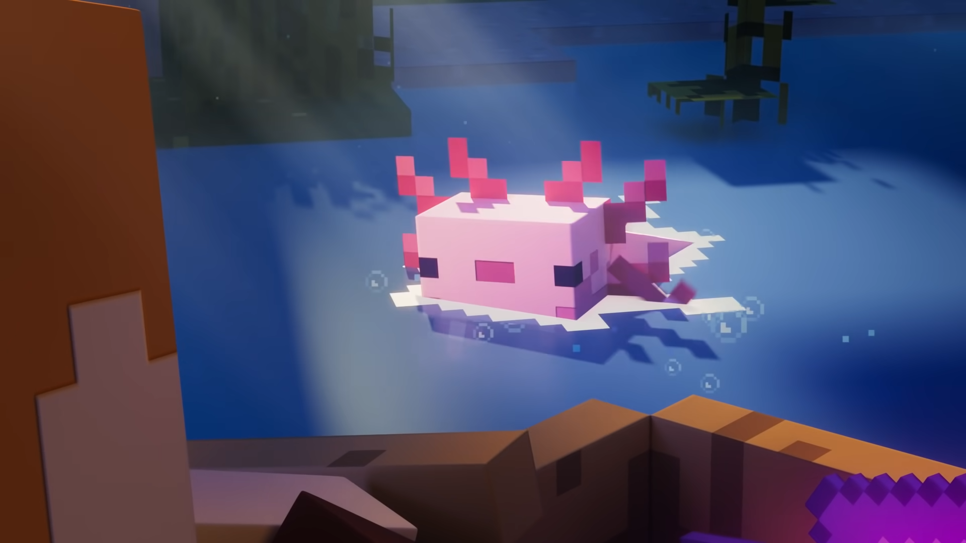 minecraft axolotl Wallpapers