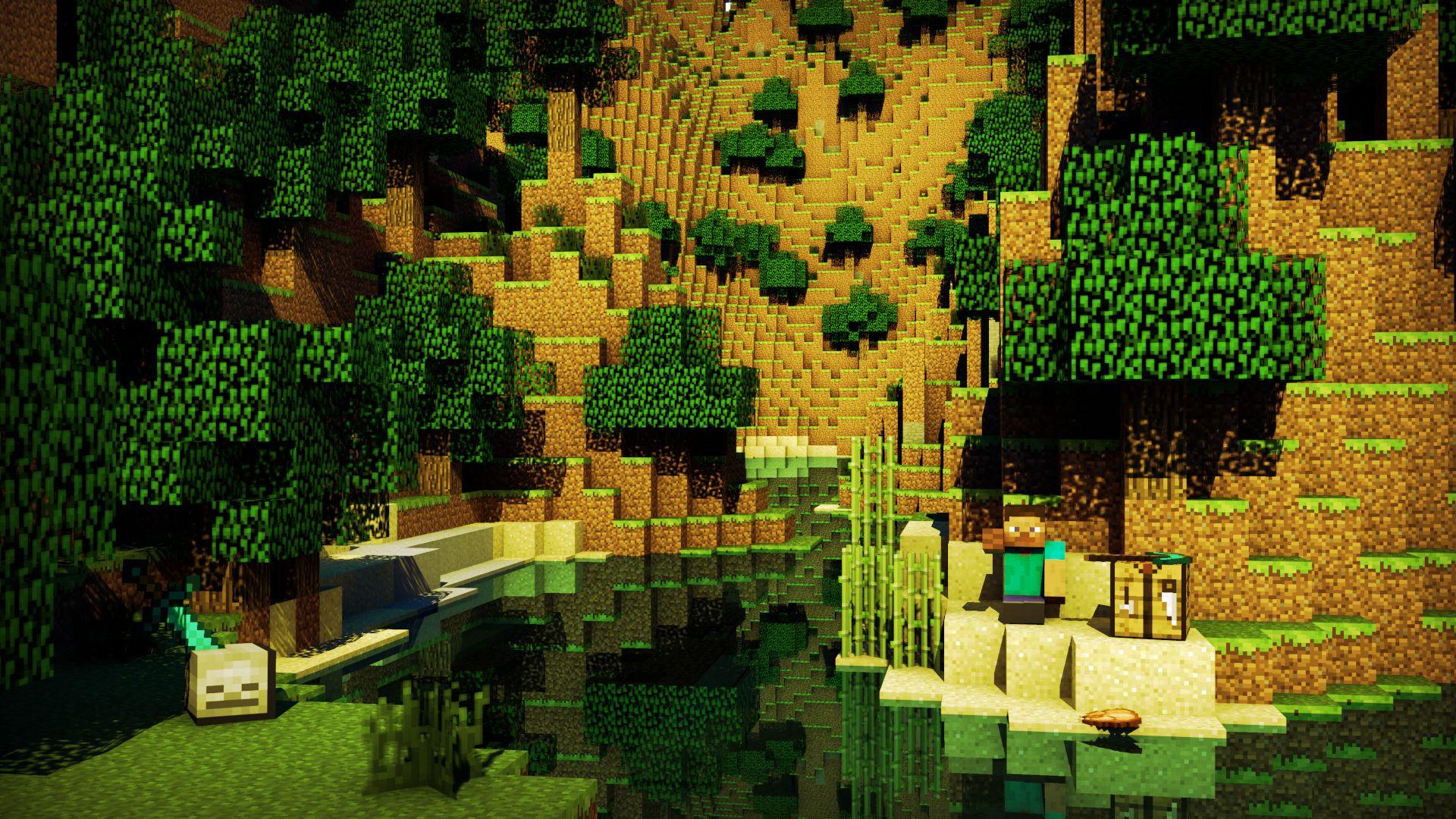 minecraft background free Wallpapers