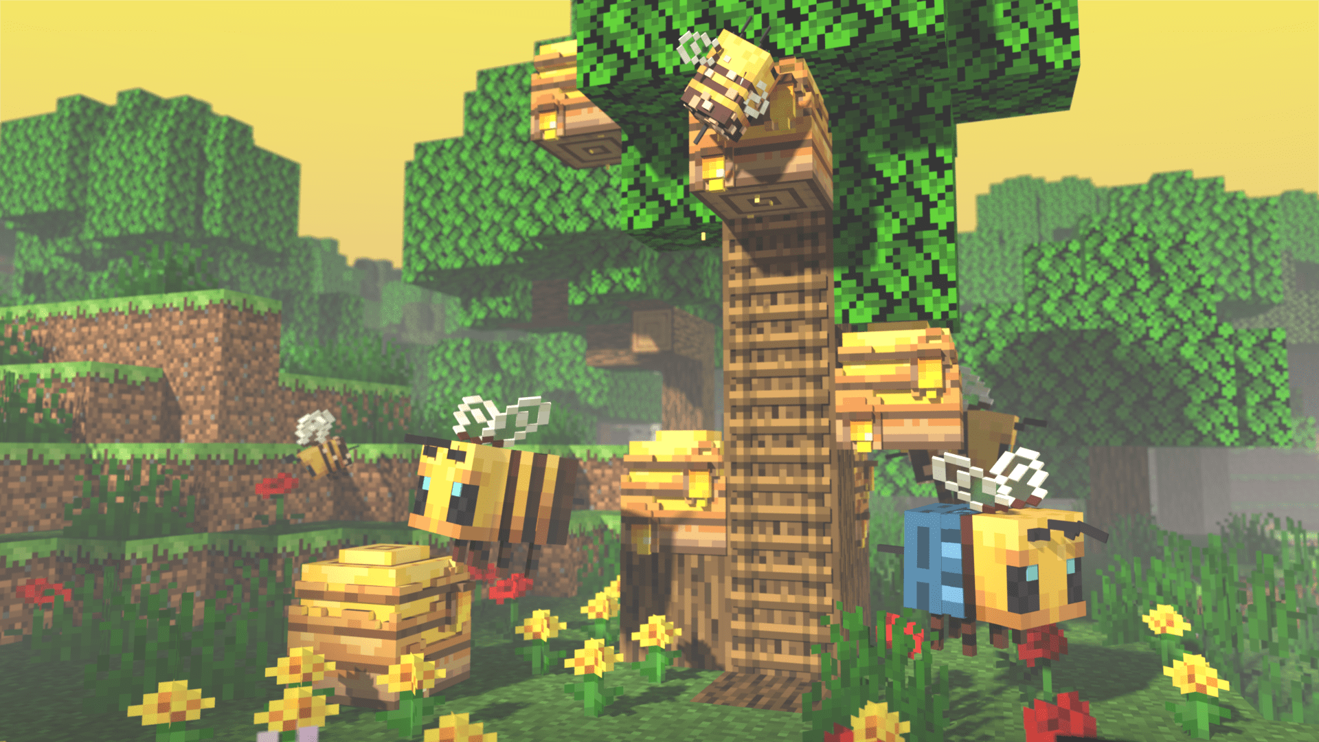 minecraft bee Wallpapers