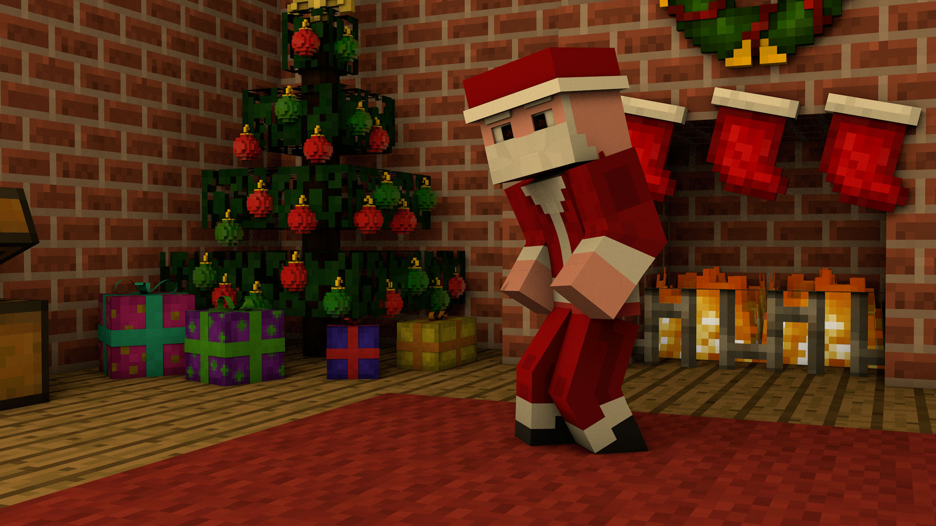 minecraft christmas Wallpapers