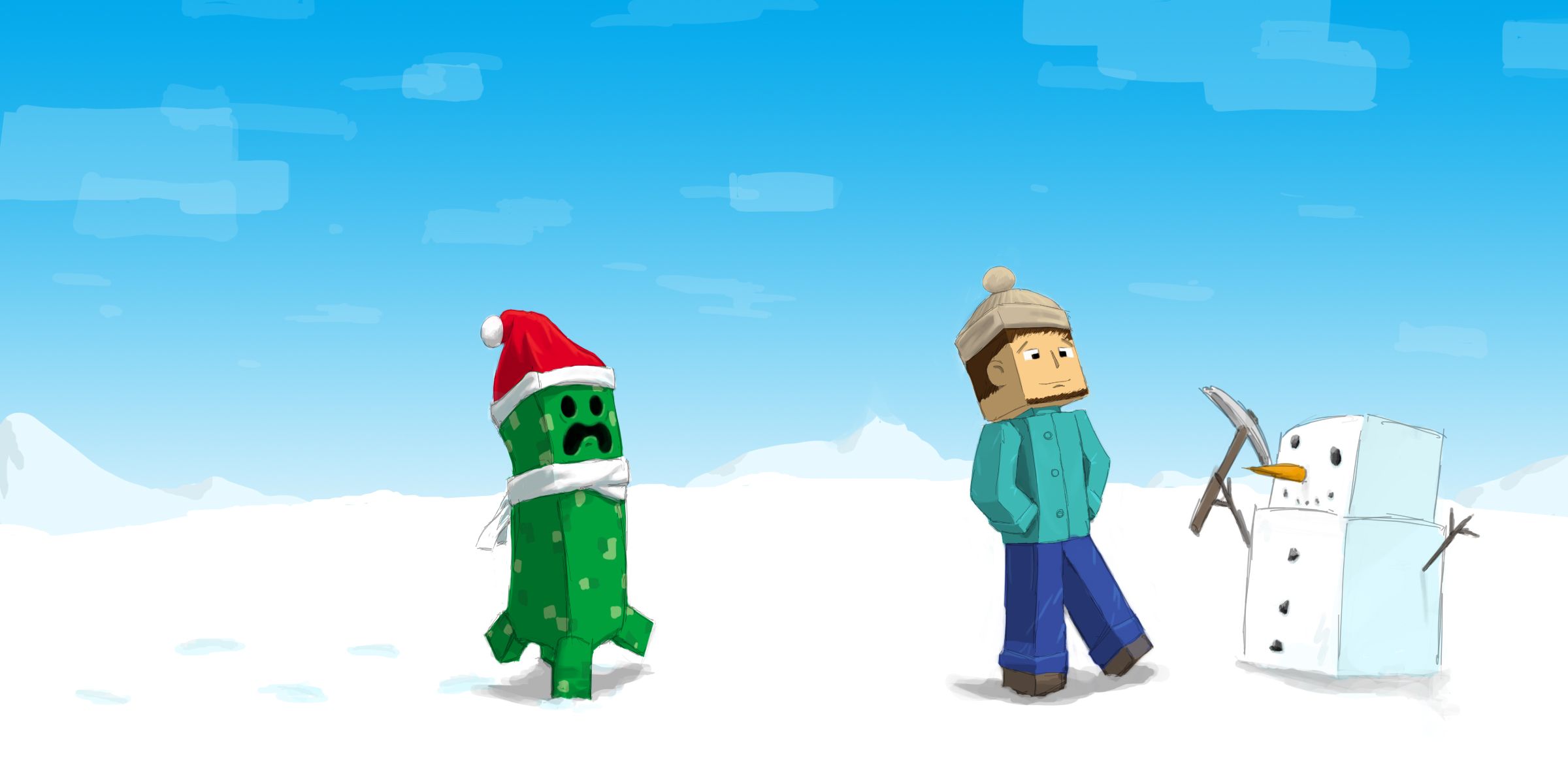 minecraft christmas wallpapers Wallpapers