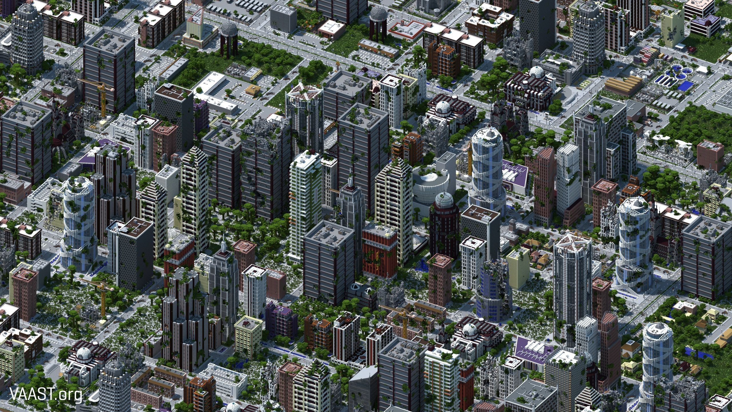 minecraft city Wallpapers