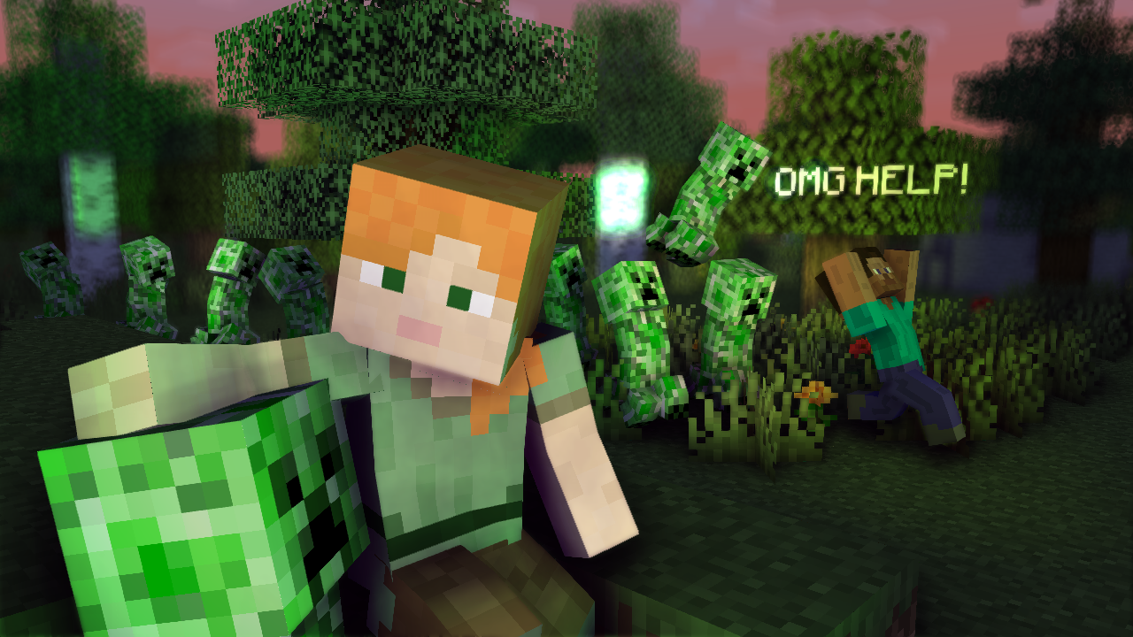 minecraft creeper Wallpapers