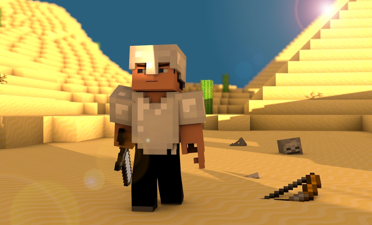 minecraft desert Wallpapers