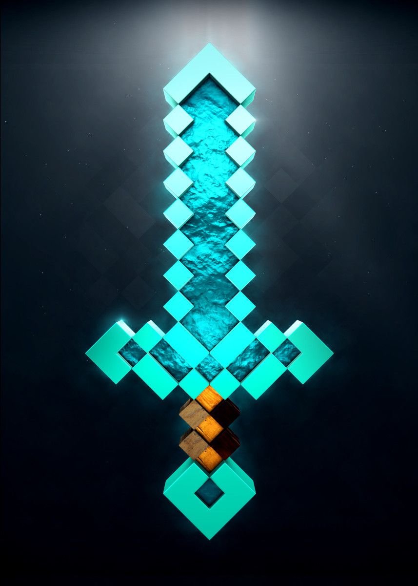 minecraft diamond sword Wallpapers