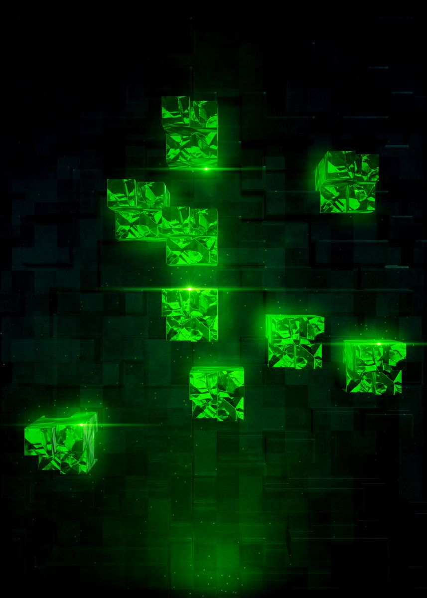 minecraft emerald Wallpapers