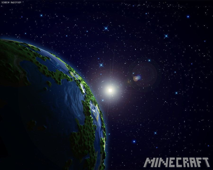 minecraft galaxy Wallpapers