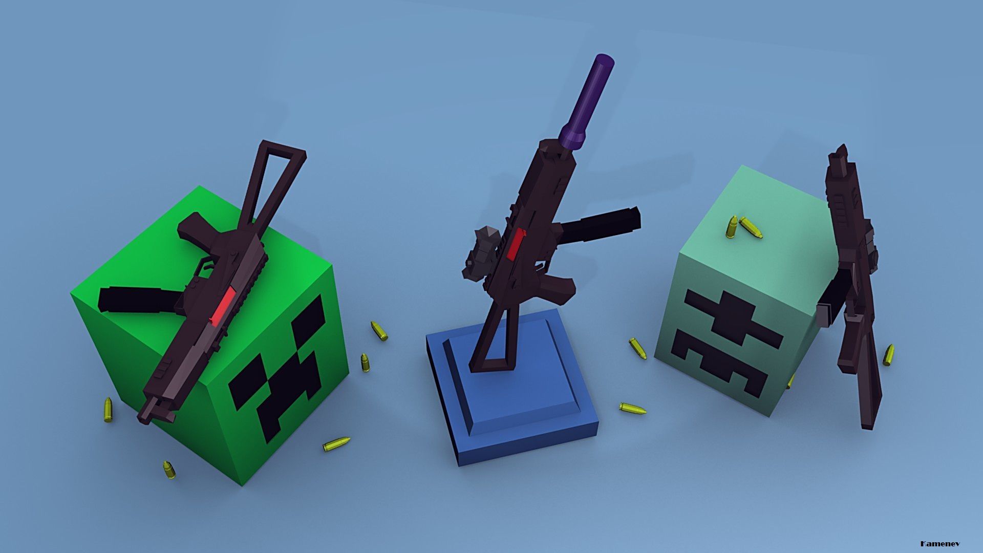 minecraft gun wallpapers Wallpapers